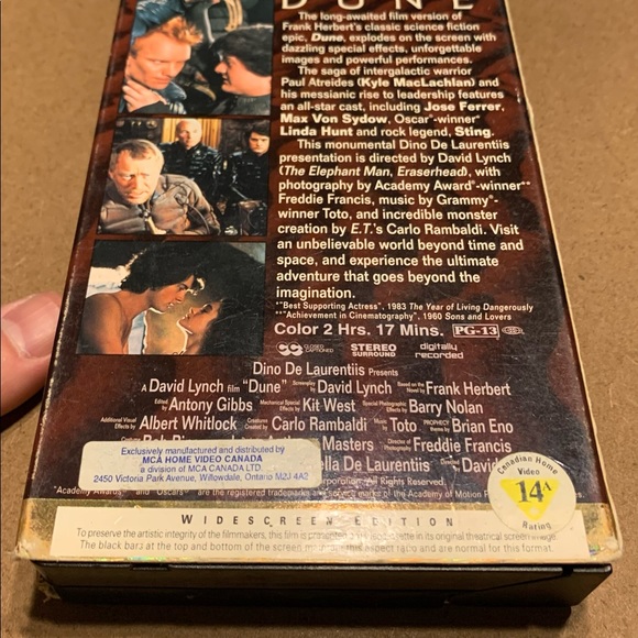 DUNE on VHS! - Picture 2 of 5